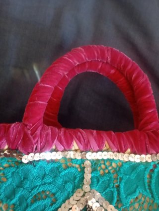 Bolso Capazo de vestir turquesa y fucsia