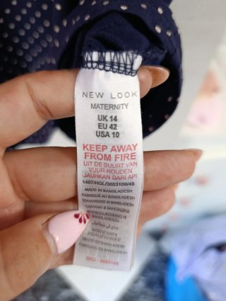 Vestido premamá azul