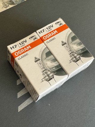 2 Lâmpadas H7 OSRAM Classic 12V 55W