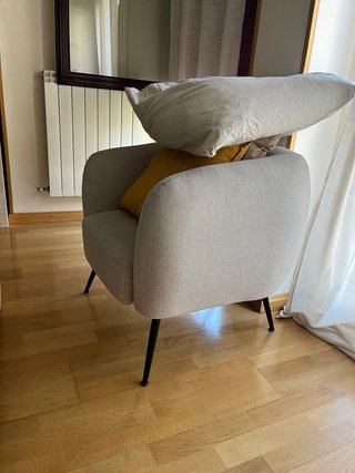 Butaca Casa beige/blanca