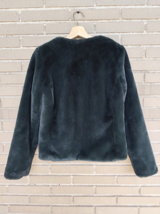 Abrigo peluche verde Talla 34