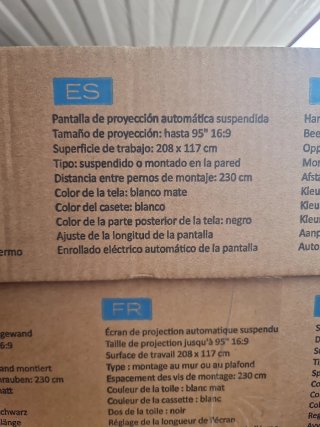 Pantalla proyector motorizada Multipic