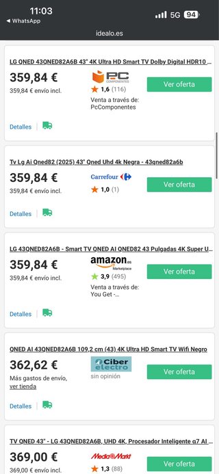 LG QNED 43 4K AI - Nueva y Precintada