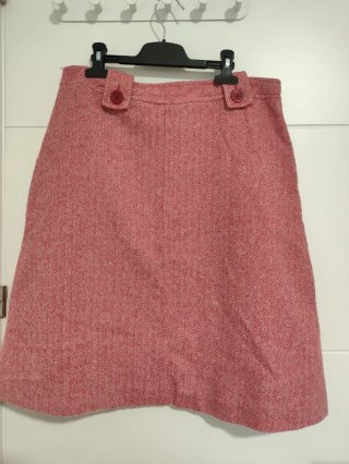 Falda Sfera Talla 42 Tweed Rojo