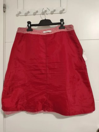 Falda Sfera Talla 42 Tweed Rojo