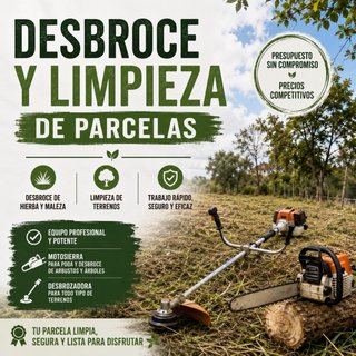 Desbroce y Limpieza de Parcelas | Rápido y Econó