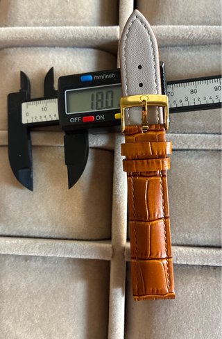 Correa para reloj Omega en piel de becerro 18mm