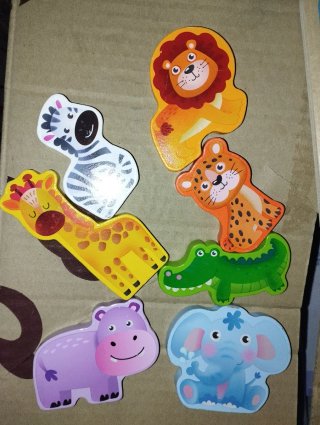 Puzzle de madera animales educativos