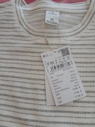 Camiseta Springfield Rayas Azul Talla XXL