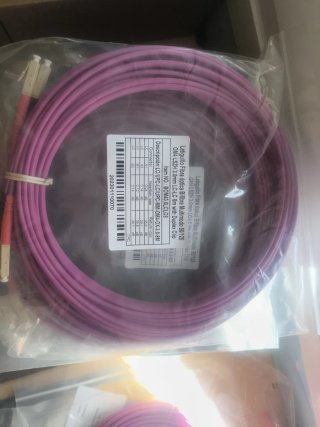 Cable Fibra Óptica LC-LC OM4 8m