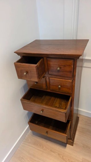 Sinfonier de madera maciza estilo colonial – 8 caj