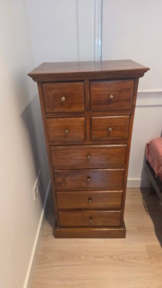 Sinfonier de madera maciza estilo colonial – 8 caj