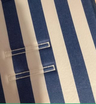 Bolso y colchoneta carrito bebé rayas