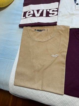 Camisetas Hollister y Levis de Manga Corta