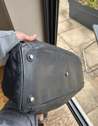 Bolso Dior Negro Piel Acolchado Cadena