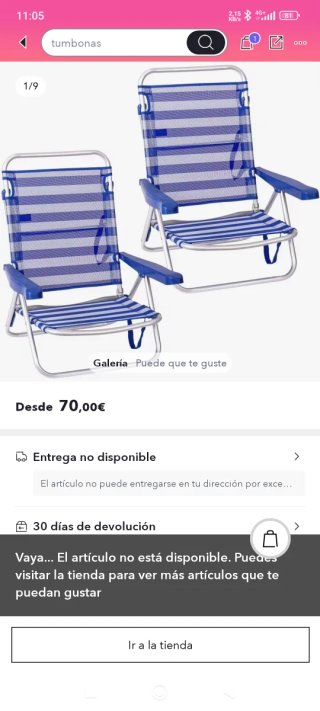 Pack 2 Sillas Playa Plegables