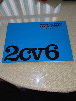 Manual Citroen 2CV6 Mayo 1971