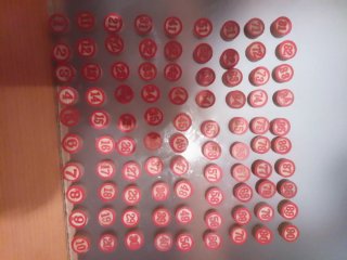 Bolas de madera para lotería (1-90)
