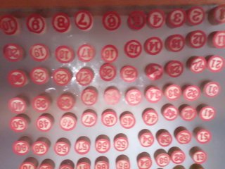 Bolas de madera para lotería (1-90)