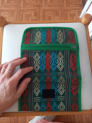 Cartera de tela Tailandia multicolor