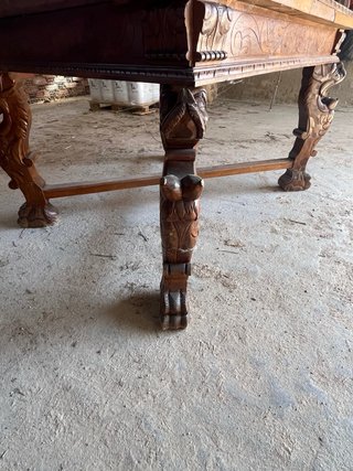 Mesa de madera desplegable