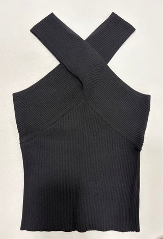 Top Zara Halter Negro