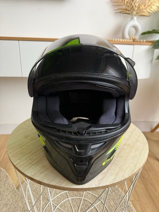 Casco Moto Réplica Carbono talla S