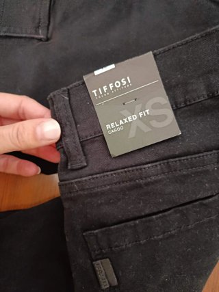 Pantalón cargo niño Tiffosi negro Talla XS