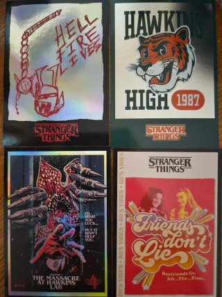 Cambio cartas de la colección stranger things