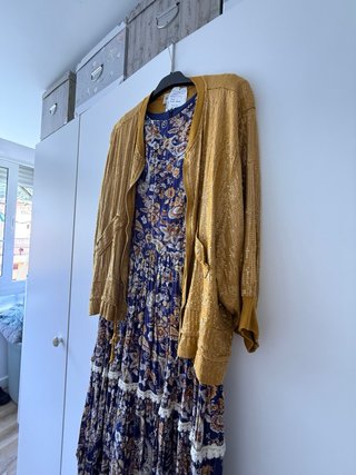 Bomber Jacket Lentejuelas Mostaza