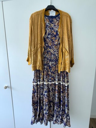 Bomber Jacket Lentejuelas Mostaza