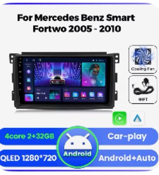 Rádio Android Smart 451 32GB CarPlay