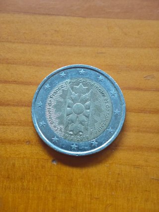 Moneda 2 euros Francia 2018