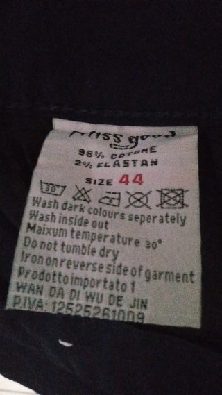 Pantaloni Miss Good blu donna
