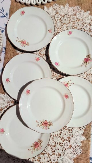 6 piatti frutta Fontebasso Italy vintage