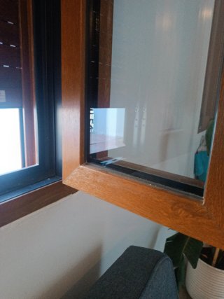 Ventana PVC Doble Acristalamiento Nueva nogal