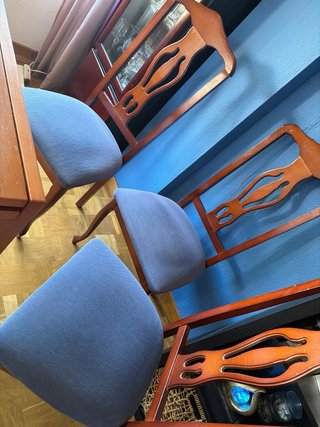 Mesa Comedor Extensible + 5 Sillas Madera