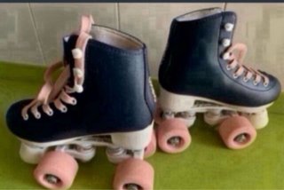 Patines Oxelo Niña Talla 30 Azul Rosa