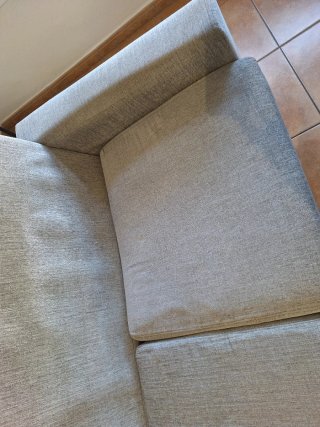 Sofá gris 2,80m tela