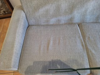 Sofá gris 2,80m tela