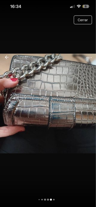Borsa Versace Oro/Argento Coccodrillo