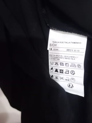 Camicia Benetton donna nera