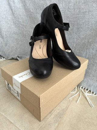 Zapatos Clarks Adriel Carla Negro Talla 37.5