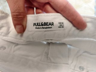 Pantalones cortos vaqueros blancos Talla 36