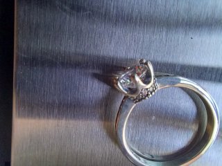 Anillo Plata S925 Compromiso Solitario
