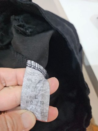 Pantalón pitillo tejano mujer negro