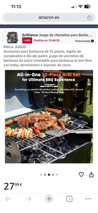Juego Utensilios Barbacoa 32 Piezas