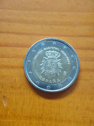 Moneda 2€ España 2024 Policía Nacional