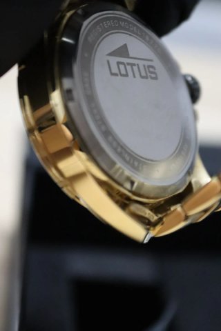 Reloj Lotus Dorado y Azul