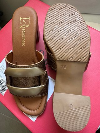 Sandalias Lorraine Doradas Talla 36